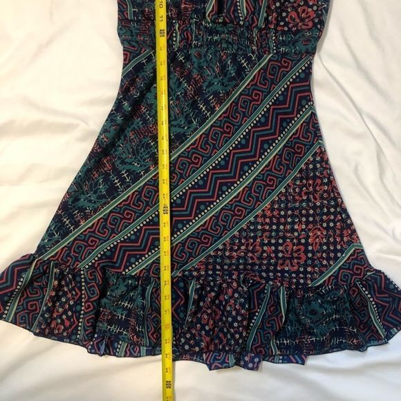Mini Dress Multicolor Chacha Milano Imported Italy Size Small - Picture 8 of 8
